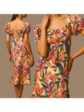 farm rio sleeveless embroidered slim midi dress Farm Rio Sleeveless Scallop-Trim Slim Midi Dress In Black - 33% Off